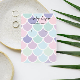 Farbenfrohe Meerjungfrau Visitenkarte