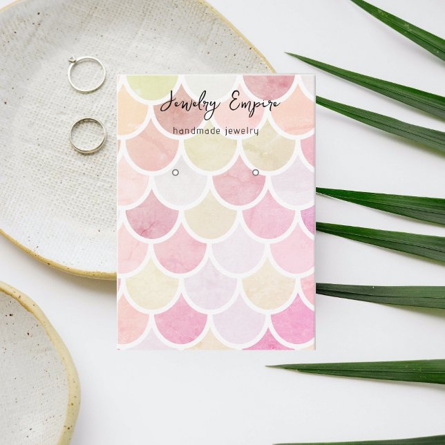 Farbenfrohe Meerjungfrau Visitenkarte (Von Creator hochgeladen)