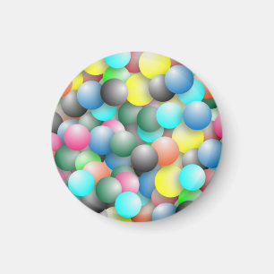 Farbenfrohe, mehrfarbige Balloons-Muster Magnet