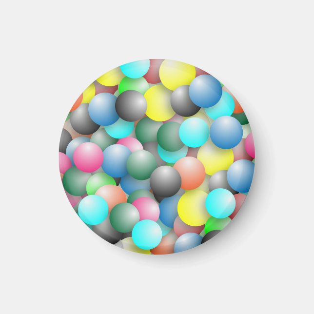 Farbenfrohe, mehrfarbige Balloons-Muster Magnet (Vorne)