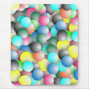 Farbenfrohe, mehrfarbige Balloons-Muster Mousepad