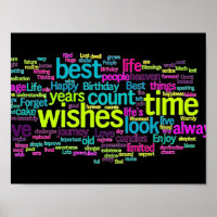 Farbenfrohe mehrsprachige Word-Cloud