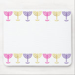 Farbenfrohe Menorah Mouse Pad Mousepad<br><div class="desc">Farbe Ihr Büro mit diesem schönen Menorah-Mauspad.</div>