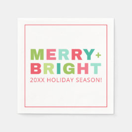 Farbenfrohe Meran & Bright Holiday Napkins Serviette