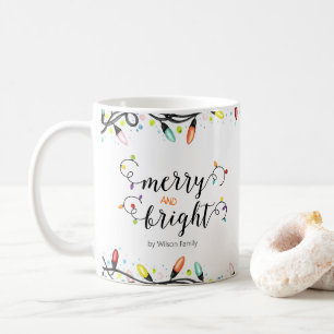 Farbenfrohe Merry and Bright für die Holiday-Party Kaffeetasse