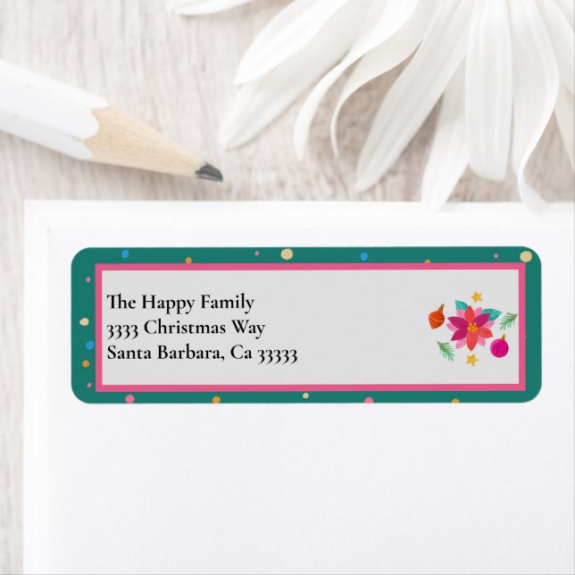 Farbenfrohe Merry Bright Weihnachten (Insitu)