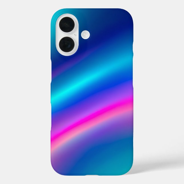 Farbenfrohe Metallic Foil Art iPhone Case (Rückseite)