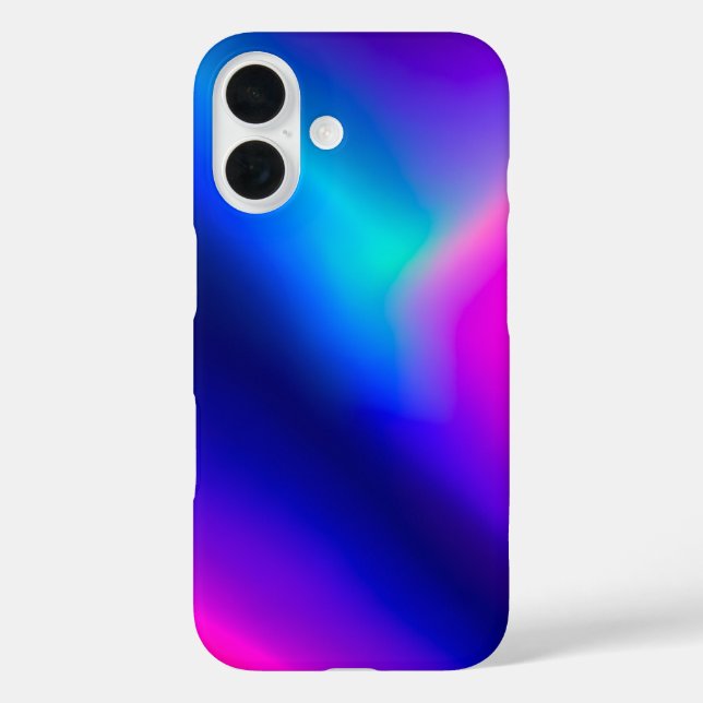 Farbenfrohe Metallic Foil Art iPhone Case (Rückseite)