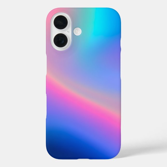 Farbenfrohe Metallic Foil Art iPhone Case (Rückseite)