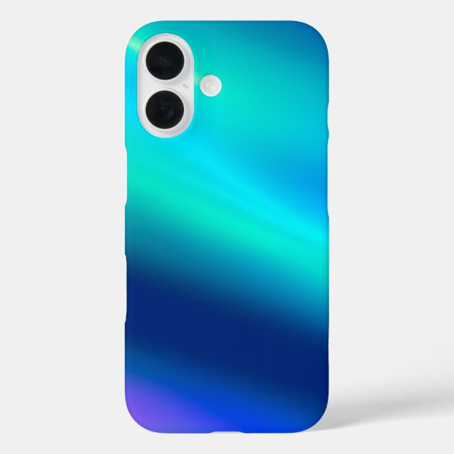 Farbenfrohe Metallic Foil Art iPhone Case (Rückseite)