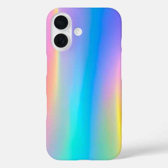 Farbenfrohe Metallic Foil Art iPhone Case (Rückseite)