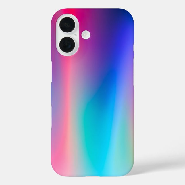 Farbenfrohe Metallic Foil Art iPhone Case (Rückseite)