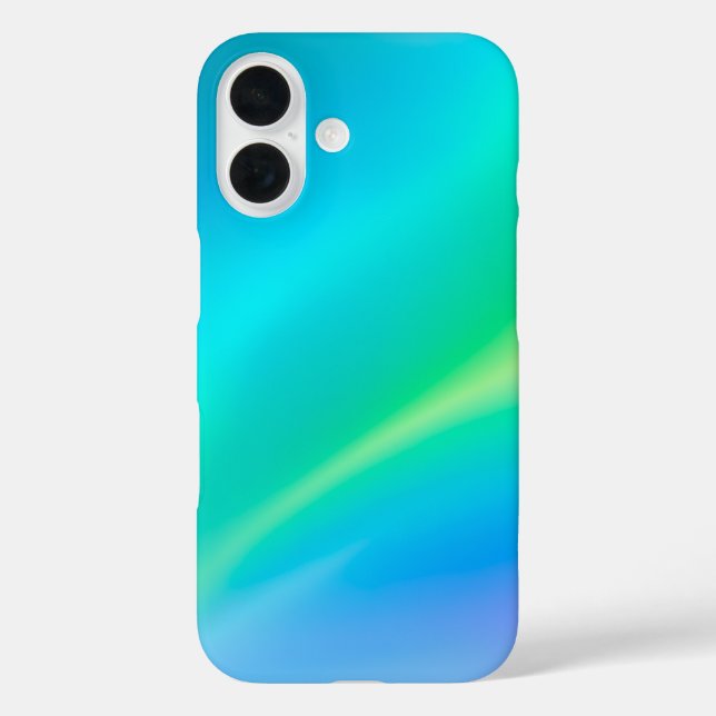 Farbenfrohe Metallic Foil Art iPhone Case (Rückseite)