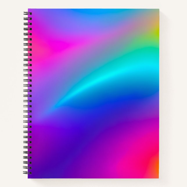 Farbenfrohe Metallic Foil Art Notebook Notizbuch (Vorderseite)