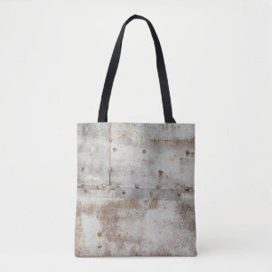 Farbenfrohe Metallwand, Streifen. Tasche