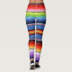Farbenfrohe mexikanische Blanket Rainbow Spanische Leggings (Rückseite)