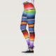 Farbenfrohe mexikanische Blanket Rainbow Spanische Leggings (Links)