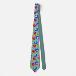 Farbenfrohe mexikanische Blumenmuster elegant kühl Krawatte