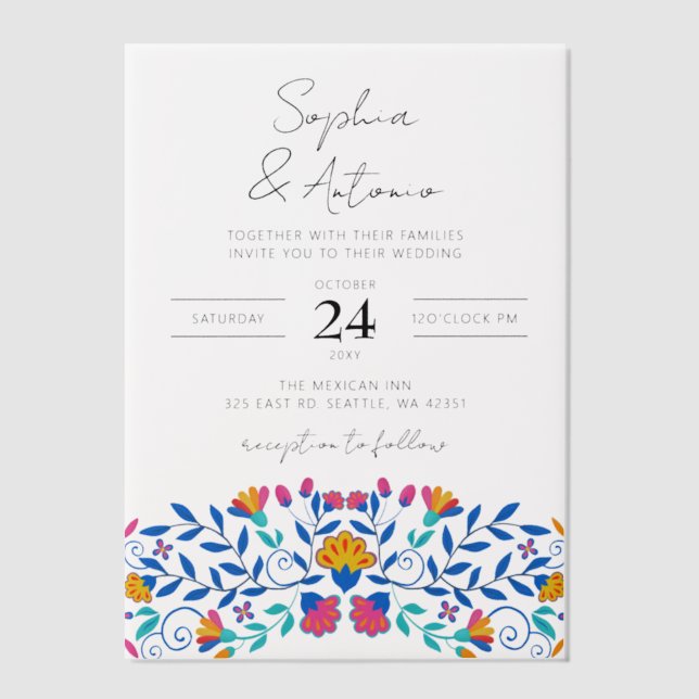 farbenfrohe mexikanische Fiesta Wedding (Vorderseite)
