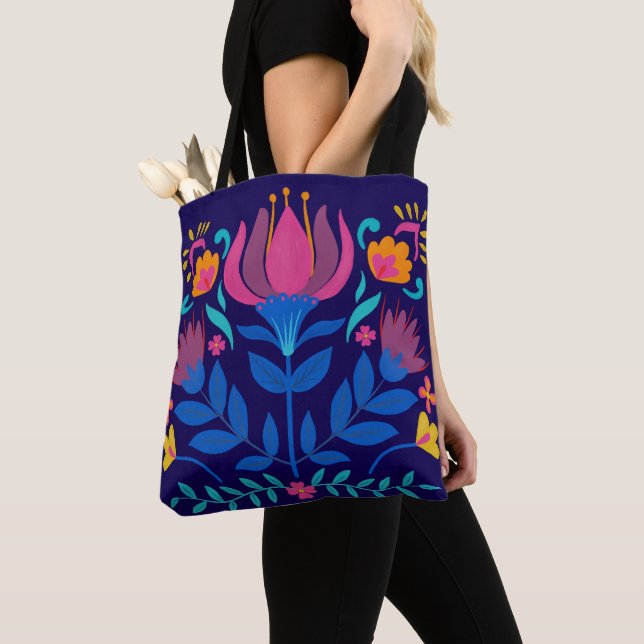 Farbenfrohe mexikanische Folklore Tasche (Von Nahem)
