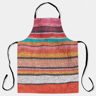 Farbenfrohe mexikanische, peruanische Teppichoberf Schürze