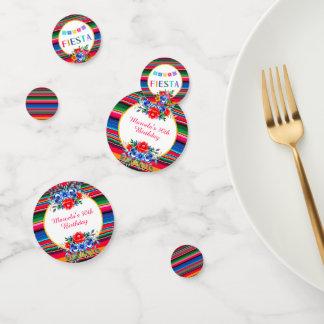 Farbenfrohe mexikanische Serape Fiesta Konfetti