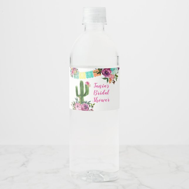 Farbenfrohe mexikanische Taco über Liebe Wasser Fl (Vorderseite)