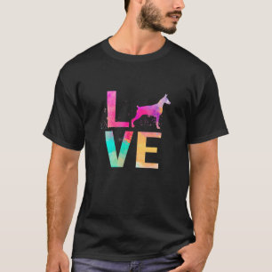 Farbenfrohe Miniatur Pinscher Hund Mama Geschenke T-Shirt