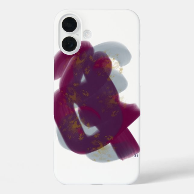 Farbenfrohe minimale Abstrakte Kunstwerke iPhone 16 Plus Hülle (Rückseite)