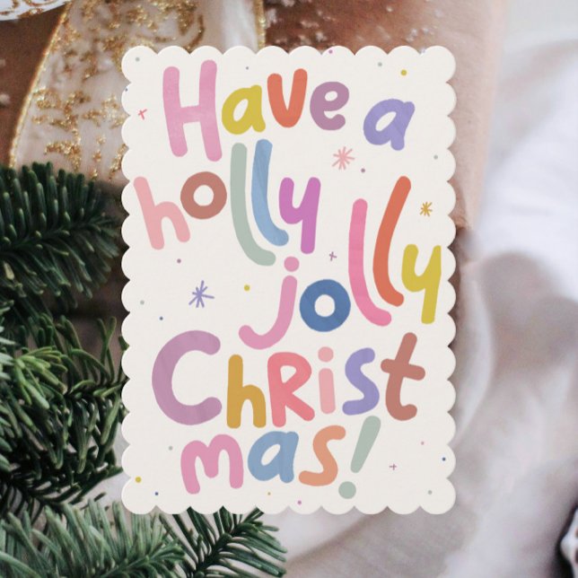 Farbenfrohe minimalistische moderne Weihnachtskart Einladung (Von Creator hochgeladen)