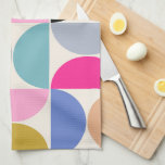 Farbenfrohe Mitte des Jahrhunderts Modernes Abstra Geschirrtuch<br><div class="desc">Moderne Muster - abstrakte geometrische Formen - buntes minimalistisches Muster.</div>