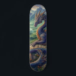 Farbenfrohe, mittelalterliche Drachenburg Skateboard<br><div class="desc">.</div>