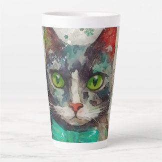 Farbenfrohe Mixed Media Print Holiday Tasse AP407A