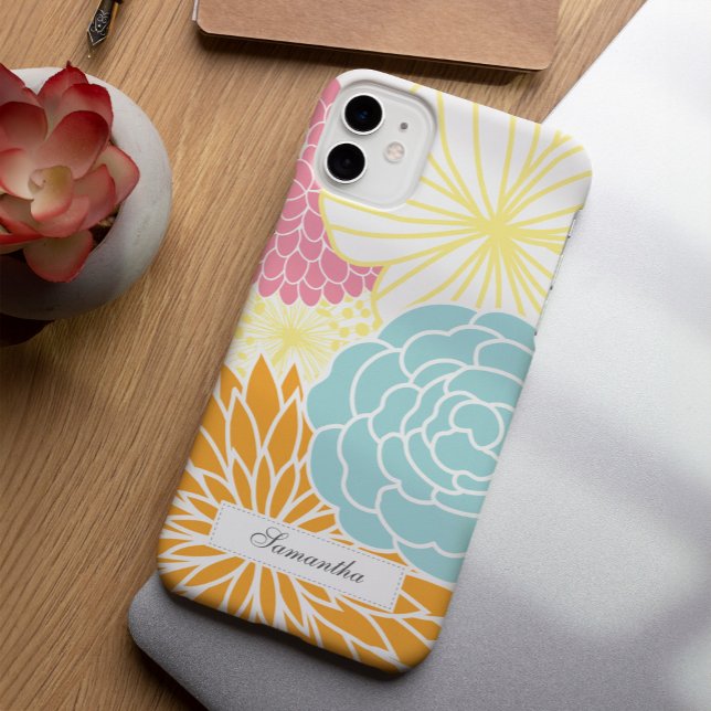 Farbenfrohe Mod Florals Case-Mate iPhone Hülle (Von Creator hochgeladen)