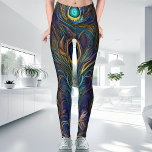 Farbenfrohe moderne Einrichtung Einzigartiges Pfau Leggings<br><div class="desc">Egal ob Sie ein lässiges Abend-Training oder eine intensivere Nachmittagssitzung absolvieren wollen, diese Pfauenmuster-Leggings sind der perfekte Begleiter. Diese Leggings sind mit detaillierter türkisfarbener Farbe und farbenfroher, trendiger, exzistischer Linienführung gestaltet und werden sicher eine Aussage treffen. Diese Leggings mit ihrer schicken, warmen Kleidung, ihrem zeitgenössischen, lässigen Stil und einem einzigartigen...</div>