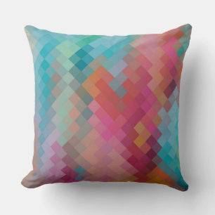Farbenfrohe moderne Geometrie Diamantmuster #2 Kissen