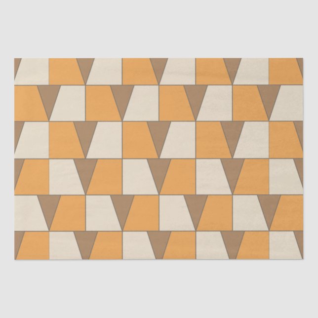 Farbenfrohe moderne Geometrie Seidenpapier (Vorderseite)