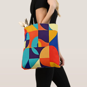 Farbenfrohe moderne Geometrie Tasche