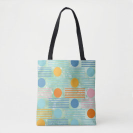 "Farbenfrohe moderne Geometrie" Tote Bag Tasche