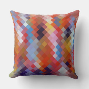 Farbenfrohe moderne geometrische Diamantmuster #11 Kissen