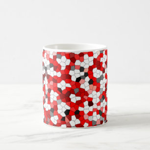 Farbenfrohe, moderne Glasmuster Kaffeetasse