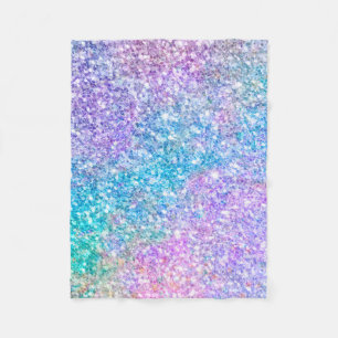 Farbenfrohe moderne Glitzer-Textur Fleecedecke