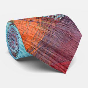 Farbenfrohe, moderne Holzkörnerkleidung Krawatte
