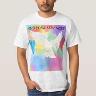 Farbenfrohe Moderne Männer Sommer Splash Trendy Hu T-Shirt