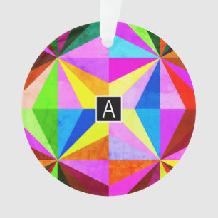 Farbenfrohe moderne mehrfarbige geometrische Geome Ornament