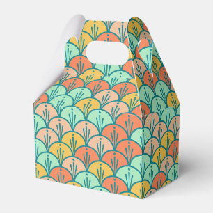 Farbenfrohe moderne moderne geometrische Fischskal Geschenkschachtel