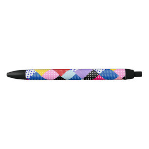 Farbenfrohe moderne Mosaik-Dots-Muster Kugelschreiber