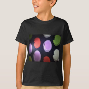 Farbenfrohe moderne Muster Polka Dot Art Printing T-Shirt
