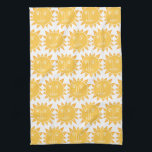 Farbenfrohe moderne Sonnen-Gelb-Muster Geschirrtuch<br><div class="desc">Dekorieren Sie Ihre Küche mit diesem coolen,  sonnendurchfluteten Handtuch. Macht ein großartiges Haus-Erwärmung,  Geburtstag oder Hochzeitsgeschenk! Sie können ihn anpassen und auch Text hinzufügen. Karo in meinem Shop für viel mehr Farben und Muster!</div>