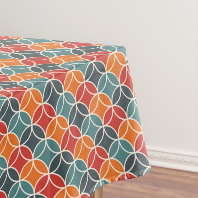 Farbenfrohe moderne Stilelemente aus dem Mittelalt Tischdecke (Beispiel)